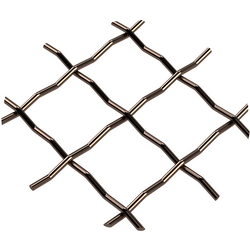 3/4 Inch Pressed Single Diamond Decorative Grille, 18 Inch W x 48 Inch L Sheet, Antique Brass