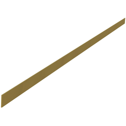 1-1/4"W x 3/32" T x 72"L Deco Alum Strapping, Brass, Satin Brass