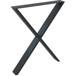 18% OFF 28 Inch Table Height Contemporary X-Base, Flat Black
