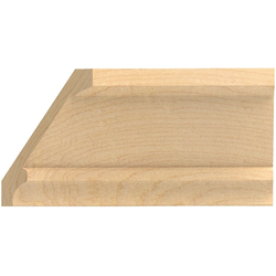 92 Inch Length x 4-1/4 Inch Width 92"L x 4-1/4"W Create-A-Crown Wood Moulding , Alder , Alder