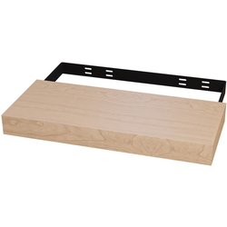  Floating Shelf with Concealed Wall Mount Bracket, 24 Inch Width x 10 Inch Depth x 2-1/2 Inch Height, Unfinished Furniture Grade Cherry