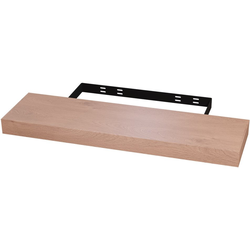  Floating Shelf with Concealed Wall Mount Bracket, 36 Inch Width x 10 Inch Depth x 2-1/2 Inch Height, Unfinished Furniture Grade Red Oak