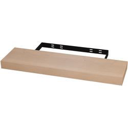  Floating Shelf with Concealed Wall Mount Bracket, 36 Inch Width x 10 Inch Depth x 2-1/2 Inch Height, Unfinished Furniture Grade Alder