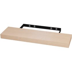  Floating Shelf with Concealed Wall Mount Bracket, 36 Inch Width x 10 Inch Depth x 2-1/2 Inch Height, Unfinished Paint Grade