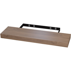  Floating Shelf with Concealed Wall Mount Bracket, 36 Inch Width x 10 Inch Depth x 2-1/2 Inch Height, Unfinished Furniture Grade Walnut