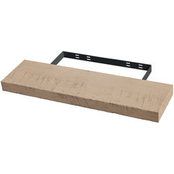  Rustic Floating Shelf with Concealed Wall Mount Bracket, 36 Inch Length x 10 Inch Depth x 2-1/2 Inch Thickness, Unfinished Distressed Alder