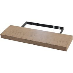  Rustic Floating Shelf with Concealed Wall Mount Bracket, 36 Inch Length x 10 Inch Depth x 2-1/2 Inch Thickness, Unfinished Distressed Cherry