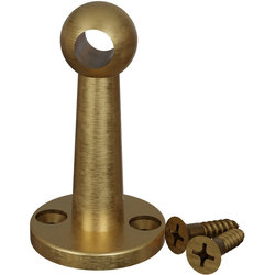 18% OFF Gallery Rail Center Post, Satin Brass