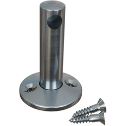 Gallery Rail Contemporary End Post, Stainless Steel