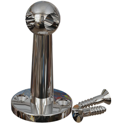 Gallery Rail Corner Post, Chrome