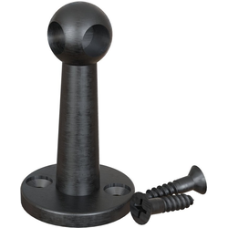 Gallery Rail Corner Post, Flat Black