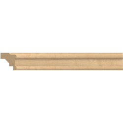 92 Inch Length x 1-3/4 Inch Width 92" L x 1-3/4" W Trad Light Ready Light Rail Moulding , Mpl , Hard Maple