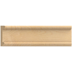92 Inch Length x 3-1/2 Inch Width 92" L x 3-1/2" W Flat Panel Wood Moulding , Alder , Alder