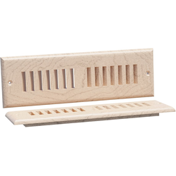 18% OFF 11-3/4 Width Small Self Rimming Toe Kick Vent, White Oak