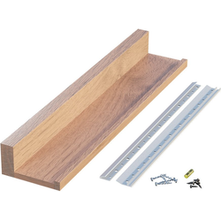 18% OFF 24 Inch Length Slimline Channel Shelf, Red Oak