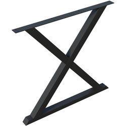 18% OFF 34-1/2 Inch Height x 36 Inch Width Table Height Contemporary X-Base, Flat Black