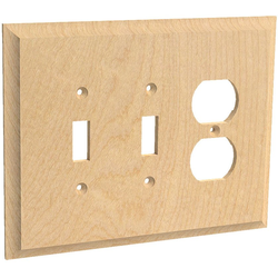18% OFF Switch Combo 2, Double Toggle and Outlet, Red Oak