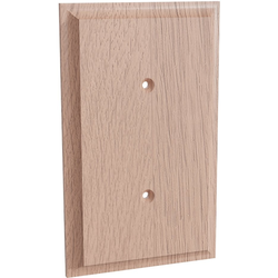 18% OFF Single Blank Switch Plate Cover, Red Oak