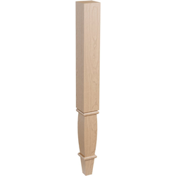 35-1/4 Inch Wright Square Wood Table Leg, Cherry