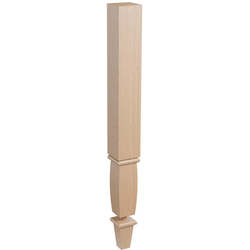 18% OFF 35-1/4 Inch Wright Square Wood Table Leg with Detachable Foot, Cherry