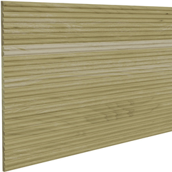 Solid Wood 3/4 Inch Slat Width, Shallow Double 5/16 Inch Width Bead Decorative Tambour for Slat Walls, 48 Inch Length x 12 Inch Width Sheet, Paint Grade