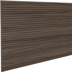 Solid Wood 3/4 Inch Slat Width, Shallow Double 5/16 Inch Width Bead Decorative Tambour for Slat Walls, 48 Inch Length x 12 Inch Width Sheet, Walnut