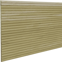 Solid Wood 1 Inch Slat Width, Double 1/2 Inch Width Bead Decorative Flexible Tambour for Slat Walls, 48 Inch Length x 12 Inch Width Sheet, Paint Grade