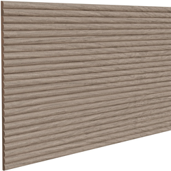 Solid Wood 1 Inch Slat Width, Double 1/2 Inch Width Bead Decorative Flexible Tambour for Slat Walls, 48 Inch Length x 12 Inch Width Sheet, White Oak