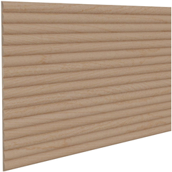  Solid Wood 3/4 Inch Bead Width Flexible Decorative Tambour Panel, Sheet Size- 48 Inch Slat Length x 12 Inch Width x 5/16 Inch Thickness, Unfinished Hard Maple