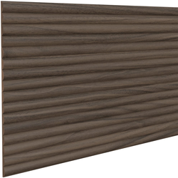 Solid Wood 3/4 Inch Bead Width Flexible Decorative Tambour Panel, Sheet Size- 48 Inch Slat Length x 12 Inch Width x 5/16 Inch Thickness, Unfinished Walnut