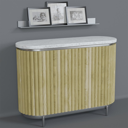  Solid Wood 1-1/2 Inch Bead Width Flexible Decorative Tambour Panel, Sheet Size- 48 Inch Slat Length x 12 Inch Width x 3/4 Inch Thickness, Unfinished Paint Grade