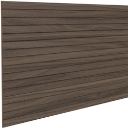  Solid Wood 3/4 Inch Width Bevel Slat Flexible Decorative Tambour Panel, Sheet Size- 48 Inch Slat Length x 12 Inch Width x 7/32 Inch Thickness, Unfinished Walnut