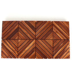 35-1/2 Inch Length x 19-3/4 Inch Width Baro Teak Wood Shower Mat
