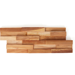 21-1/4 Inch Length x 7 Inch Width Native 3D Teak Wood Wall Panels