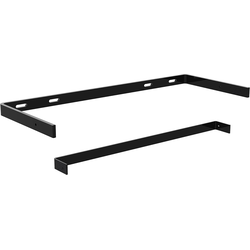 7 Inch Width Low Profile Floating Shelf Bracket, Black
