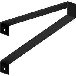 16 Inch Depth x 2 Inch Width x 9 Inch Length Savona Commercial Bench Bracket, Flat Black