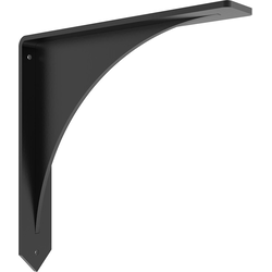 14 Inch Depth x 2 Inch Width x 14 Inch Length Arrowwood Granite Countertop Bracket, Flat Black