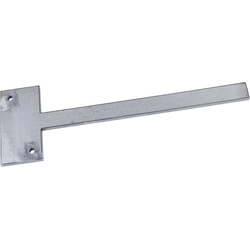  Concealed Heavy-Duty Stud Side-Mounted Floating Shelf Bracket, 12 Inch Depth for Maximum 14 Inch Shelf Depth, Raw Steel