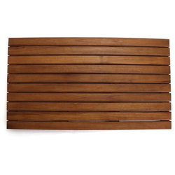 35-1/2 Inch Length x 19-3/4 Inch Width Lap Teak Shower Floor Insert