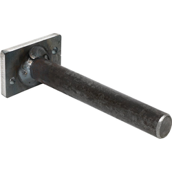 6 Inch Depth x 2-1/2 Inch Width x 1-1/2 Inch Length Floating Mantel Support Rod, Raw Steel