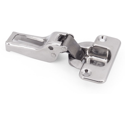  Stainless Steel, Partial 3/8” (9mm) Overlay, Free-Swinging Concealed Hinge, (Mounting Plate Required)