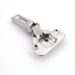  Stainless Steel Full 3/4” (19mm) Overlay Concealed Hinge, Self-Close ( Mounting Plate Required)