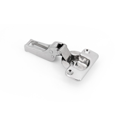  Stainless Steel, Partial 7/16” (9mm) Overlay, Self Close Concealed Hinge, (Mounting Plate Required)