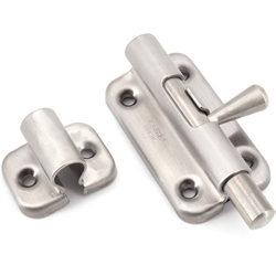 2-23/64 Inch Length x 1-21/32 Inch Height Spring Loaded Barrel Bolt, Satin