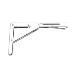 Drop-Down Folding Bracket for Countertops and Shelves, Trigger Release, 12-1/32 Inch D x 6-1/2 Inch H, 330 Pound Load Capacity, Stainless Steel
