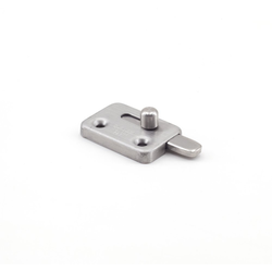 1-3/8 Inch Length x 15/16 Inch Height Flat Slide Bolt, Satin