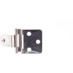  Stainless Steel, Glass Door Hinge, Partial 5/8”(16mm) Overlay, Glass Thickness 3/16 to 1/4”, including Mounting Plate and Cover Cap, Black