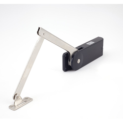 Heavy Duty Soft Down Stay for Downward Opening Flap Door, Left Side, 216-260 lbs·inch Torque, Black
