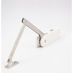 Heavy Duty Soft Down Stay for Downward Opening Flap Door, Left Side, 216-260 lbs·inch Torque, White