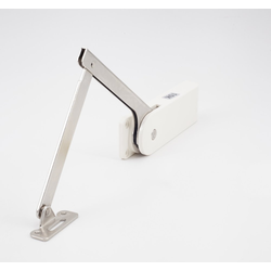 Heavy Duty Soft Down Stay for Downward Opening Flap Door, Left Side, 121-173 lbs·inch Torque, White